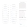 Miniatyrbilde 3 av 4: 20 stk DIY Legering Speil Kvinner Sminke Bruk Speil Mini Oval Form Uferdig Speillinse for DIY Kunsthåndverk (Liten Stil)