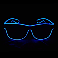 Miniatyrbillede 1 af 5: Briller med LED-lys i 4 tilstande til fest, bryllup, bar, show, fødselsdag (blå)