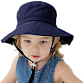 Miniatyrbild 3 av 5: Barnhatt Justerbar Solhatt Andningsbar Strandhatt För Pojkar Flickor_ll Blue 2-4 Years