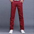 Miniatyrbilde 1 av 2: Herre Chinobukser Casual Bukser Wine Red 30