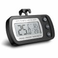 Miniatyrbild 3 av 5: Digital KylskåpsTermometer, Vattentät FrysTermometer med Hängare, Lättläst LCD-Skärm, Max/Min-Registreringsfunktion (Svart)