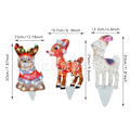 Miniatyrbillede 3 af 5: Julehunde lyskæde have dekoration LED lys julescene layout dekoration ornamenter 10