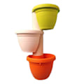 Miniatyrbilde 1 av 4: 3 stk. Dreneringsblomsterpotter Kar Badekar Takrenne Nedløpsrør Blomsterpotte for Planter og Blomster
