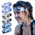 Miniatyrbild 1 av 4: Pack Sportpannband för Män, Halksäkra Hårband Atletiskt Pannband, Fukttransporterande Svettbands för Löpning Yoga Cykling Fitness