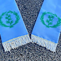 Miniatyrbild 2 av 4: Banner spanduk kustom 15x150cm syal Eritrea 1952-1962 bahan poliseter