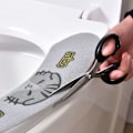 Miniatyrbild 4 av 5: Toalettlocksstickers, självhäftande toalettlockspads, toalettlockskydd, tvättbara toalettlock