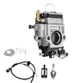 Pikkukuva 2 / 5: 2x Moottoripyörän kaasutin 15mm 2-tahti kaasutin 43cc 47cc 49cc 50cc 52cc skootteri Atv Di