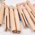Pikkukuva 4 / 5: Pyöreät puiset pyykkipojat vanhan koulukunnan 50 kpl pyöreät pyykkipojat säänkestävät nuket Wood color