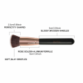 Miniatyrbild 5 av 5: Sminkborste Foundation Brush Set Sminkborste Kosmetiskt Tillbehör för Kabuki Brush Foundation Makeup Accessory Brush Svart