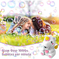 Miniatyrbild 2 av 5: Bubbelmaskin för Barn, Automatisk Bubbelblåsare Leksak för Pojke Flicka Småbarn, Enhörning Bärbar Bubbelblåsare med Bubbelvätska för Inomhus Utomhus