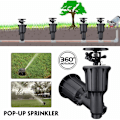 Miniatyrbillede 2 af 4: Vandingsanlæg Mist Sprinkler Auto-Rotation Pop-Up Sprinklerhoved Udendørs Have Græs 1/2/3/4 Tommer Indbygget Dysespids