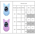 Miniatyrbilde 3 av 3: Wednesday Addams badedrakt for jenter barn Addams Family badedrakt badedrakt bikini surf strand badedrakt 9-14 år Purple 9-10 Years