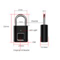 Miniatyrbillede 3 af 4: Fingerprint Gardin Lås Ip65 Smart Dørlås Vandtæt Digital Sikkerhedslås Bærbar Fingerprint Gardin Lås Usb Nøglefri Lås