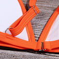 Pikkukuva 4 / 4: Seksikäs bikinit naisille 2-osainen bikinit spagettihihnat uimapuvut kolmio uimapuku Orange Yellow M