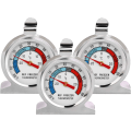 Miniatyrbilde 1 av 4: PCS Stor Skive Stål Temperatur Kjøleskap Termometer for Fryser Kjøler med Hengekrok og Stativ (3PCS)