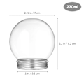 Miniatyrbild 2 av 4: 10 st Tomma Julkulor Transparent Godisbehållare Sötsaksflaska Multifunktionell Snöglob