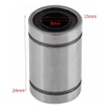 Miniatyrbild 2 av 5: 10 st LM8UU 8mm Linjära Kullager Dubbeltätat Ring för Stång 3D-skrivare CNC-delar