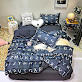 Pikkukuva 1 / 2: 3/4 osainen sarja Kawaii Snoopy piirretty puuvillapeitto kattaa arkin tyynyliina Anime mukava pehmeä kotitalousvuodevaatteet lahjat 4piece set220x240cm chaoliuzimu