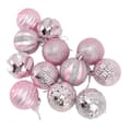 Julekulepynt, perfekt for familiehager og bursdagsfester. Rosa.