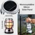 Miniatyrbild 4 av 5: Bärbar och Uppladdningsbar LED-Sollampa med Powerbank, Utomhusbelysning, Perfekt för Camping eller Tält
