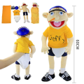 Miniatyrbild 2 av 5: 60cm Jeffy Hat Hand Puppet Jeffy Plyschdocka Cosplay Leksak Spel Fylld Docka Barn Julklappar