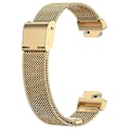 Miniatyrbillede 1 af 5: Fitbit Inspire 3 Rem Sort Urremme i Rustfrit Stål med Fint Masket Design og Spænde - Guld