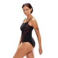 Miniatyrbillede 1 af 5: Speedo Shaping CrystalLux Printed Badedragt Sort/Kirsebær - Dame Black UK 42