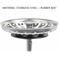 Miniatyrbillede 4 af 5: 2 stk. Håndvask Si/Håndvaskprop Håndvask Stop Hul Køkken/Badeværelse Si Diameter 84mm med Kugle Ende, Rustfrit Stål