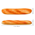 Miniatyrbillede 2 af 4: Falsk Brød Kunstigt Brød Simulation Mad Model Dekoration Køkkenrekvisit (Baguette)
