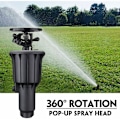 Miniatyrbillede 3 af 4: Vandingsanlæg Mist Sprinkler Auto-Rotation Pop-Up Sprinklerhoved Udendørs Have Græs 1/2/3/4 Tommer Indbygget Dysespids