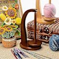 Miniatyrbild 2 av 5: Garnhållare för Stickning och Virkning, Virkning för Stickälskare, Trägarn Spinner för Virkning
