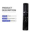 Miniatyrbild 4 av 5: Xmrm-19 Röststyrd Fjärrkontroll för Mi TV Android 4K P1 Smart TV Fjärrkontroll L43m6-6aeu Black