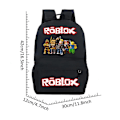 Pikkukuva 2 / 2: Roblox-peli Lasten reppu Oppilaiden Koulureppu Kirjareppu Olkalaukku Matkalla Vapaa-ajan reppu