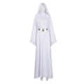 Miniatyrbild 1 av 5: Karneval 2024 barn Vuxen Rymdslag Prinsessa Kostym Maskeradfest Kläder Vit Robe Rollspel Leia Cosplay Kostym Adult XXL