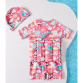 Miniatyrbild 4 av 4: Badkläder Barn Flytkraft Baddräkt Baby Toddler Spädbarn Baddräkt En-delad Flytande Baddräkt pink 100cm