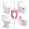Miniatyrbillede 2 af 4: Foldbar Toiletstol Toilet Reducerer Sikkerhed Bærbar Potte Børn Børn Wc Rejsende Værelse Dække Naigurian Og Opbevaringspose Til Baby Dreng Pige, Blå A