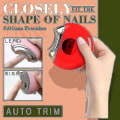 Miniatyrbillede 2 af 3: Elektrisk Negleklipper Sikker Automatisk Negleklipper Trimmer Cutter Manicure Værktøj Fingernegl White