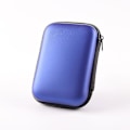Miniatyrbillede 1 af 2: 2x Hovedtelefon Data Kabel Opbevaringskasse Oplader Power Bank Opbevaringsboks Data Kabel Taske Jewel Blue