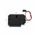 Miniatyrbillede 2 af 5: DC 12V 2A Elektromagnetisk Lås Kabinet Adgangskontrolsystem Fejlsikker Solenoid Dør Lås (Uden Nærhedsafbryder)