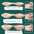 Miniatyrbilde 2 av 3: Tykkere brystinnlegg, integrerte push-up BH-svampinnlegg Skin color 27.5*12*1.6CM