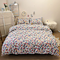 Pikkukuva 1 / 2: 3/4 osainen sarja Kawaii Snoopy sarjakuva puuvillapeitto kattaa arkin tyynyliinan anime mukava pehmeä kotitalousvuodevaatteet lahjat 3piece set 150x200cm huafeihua