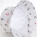 Miniatyrbilde 3 av 4: Barnebøttehatt Justerbar Solhatt Pustende Strandhatt For Gutter Jenter_ll Anchor White 2-6 Years