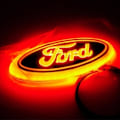 Miniatyrbillede 4 af 5: 4D LED-logolampe til for- og bagklap til Ford Red 14.5cmby5.6cm