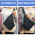 Miniatyrbillede 3 af 5: Tyverisikret Taske, Tyverisikret Rejs Taske til Kvinder/Mænd, Mode Sling Taske Rejs Crossbody Taske til Kvinder