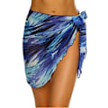 Miniatyrbilde 2 av 4: Korte strand-saronger for kvinner, Chiffon, badetøy-overdel, bikini-wrap-skjørt, sideåpen for sommeren A Zebra L