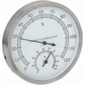 Bastu termometer, 2-i-1 bastu tillbehör i rostfritt stål, termometer och hygrometer