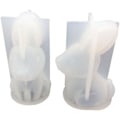 Miniatyrbild 1 av 5: Aromadiffusergips 3D Kanin Silikonform DIY Handgjord Epoxihartsform Påsk Silikonform 2-pack