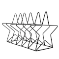 Miniatyrbillede 1 af 3: Vinylplade Display Rack Stjerne Filmappe CD Samling Display Rack Bogreol