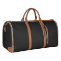Miniatyrbild 2 av 5: Carry On Garment Bag, Stor PU-läder Duffelväska för kvinnor, Vattentäta klädpåsar XC Black