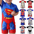 Miniatyrbild 1 av 4: 3-11 år Barn Superman Badkläder En-delad Baddräkt Baddräkt Superman 3-4 Years